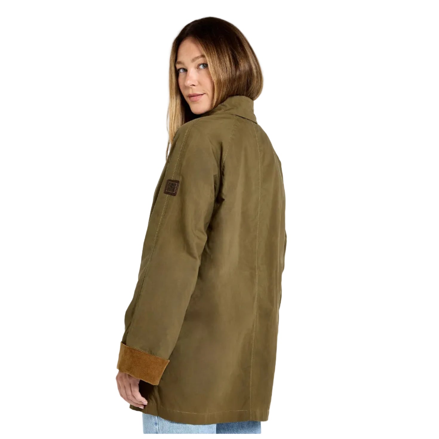 Dubarry Womens Wax Cotton Utility Jacket Dark Green
