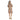 Yaya Womens Dress with short sleeves and polo collar Brownie Brown