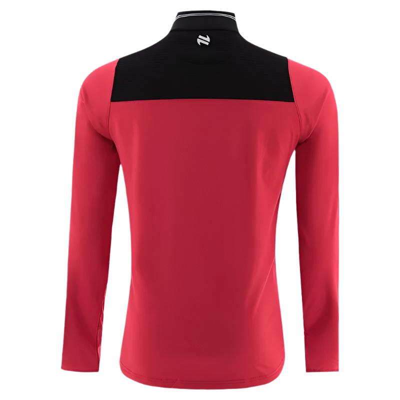 O'Neills Adults Top Down GAA Dynamo Brushed 1/2 Zip Red/Black/White