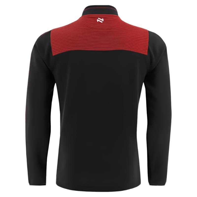 O'Neills Adults Top Down GAA Dynamo 244 Hybrid 1/2 Zip Black/Red