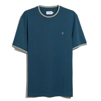 Farah Mens T-Shirt Dallow Prussian Blue