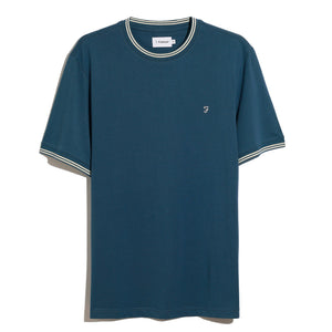 Farah Mens T-Shirt Dallow Prussian Blue
