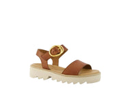 Paul Green Womens Sandal 6189-019 Classic Calf Cognac