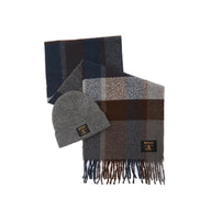 Barbour Mens Beanie/Scarf Westerdale Gift Set Midnight Oak