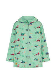 Lighthouse Boys Jacket Ethan Soft Green Tractor