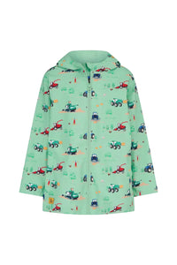 Lighthouse Boys Jacket Ethan Soft Green Tractor