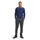 Barbour Mens Polo Shirt Rocton Knitted Navy