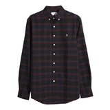 Farah Foster men's oxblood long-sleeve shirt