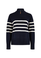 Dubarry Womens Zip Neck Sweater Fonthill Navy
