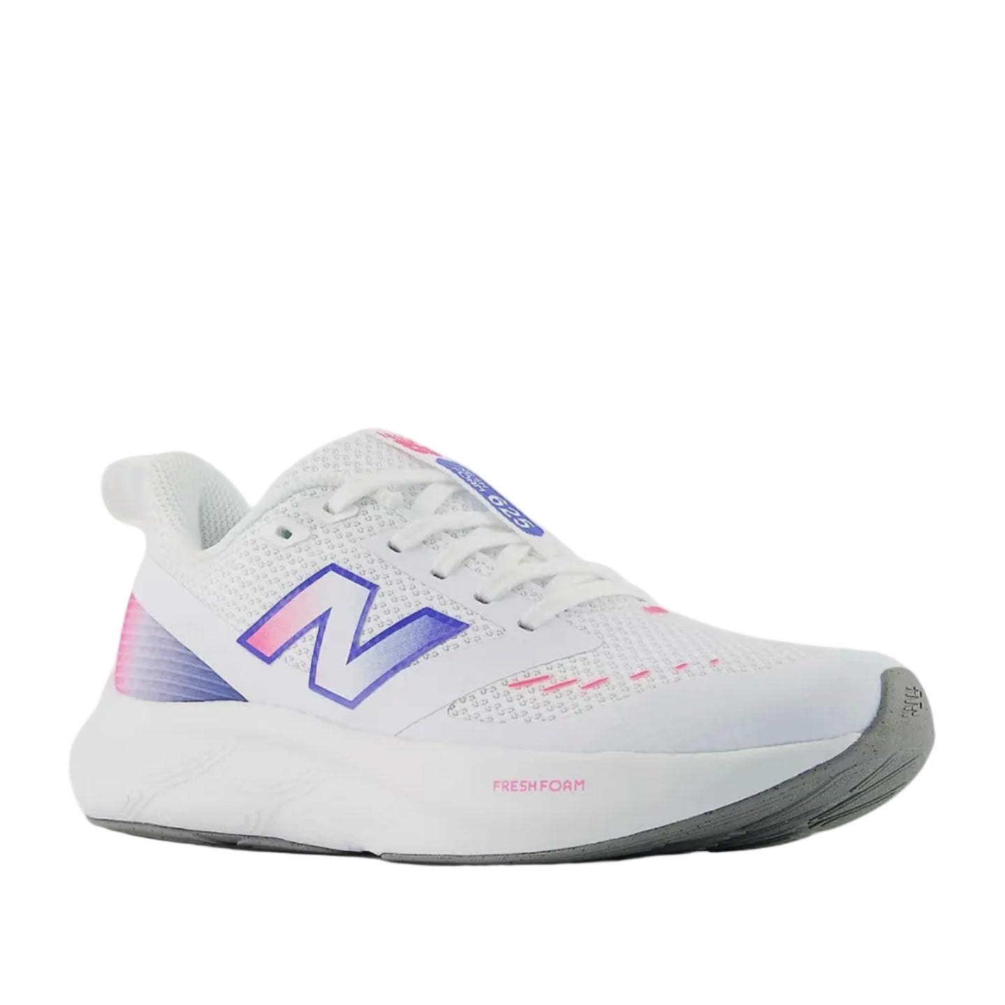 New Balance Girls Trainer 625 White/Pink Heat/Bluebird