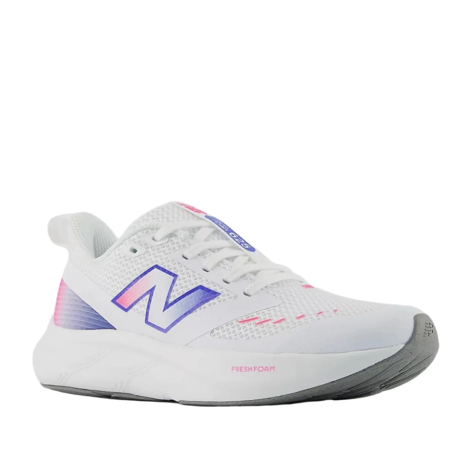 New Balance Girls Trainer 625 White/Pink Heat/Bluebird