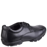 Hush Puppies Boys School Shoe Vincente Black Leather