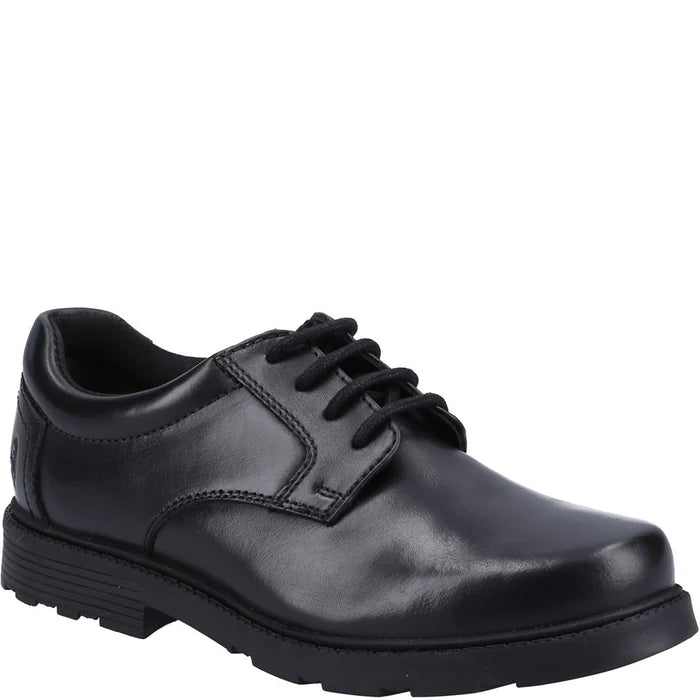 Hush Puppies Boys School Shoe Oliver Senior Black