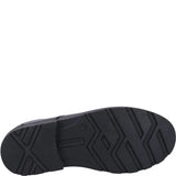 Hush Puppies boys' black leather lace-up school shoe