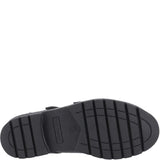 Hush Puppies girls' black patent school shoe with buckle