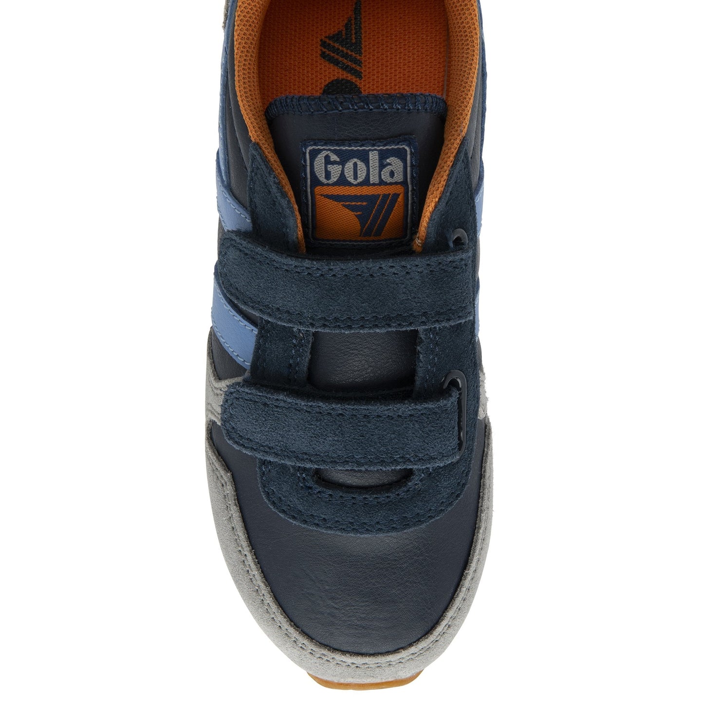 Gola Boys Trainer Daytona Pure Strap Navy/Cement/Vista Blue