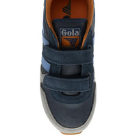 Gola Boys Trainer Daytona Pure Strap Navy/Cement/Vista Blue