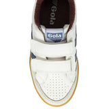 Gola Kids Trainer Eagle Strap White/Moonlight/Burgundy/Gum