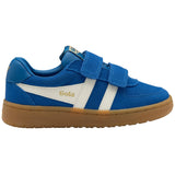 Gola Kids Trainer Hawk Suede Strap Marine Blue/Off White/Gum