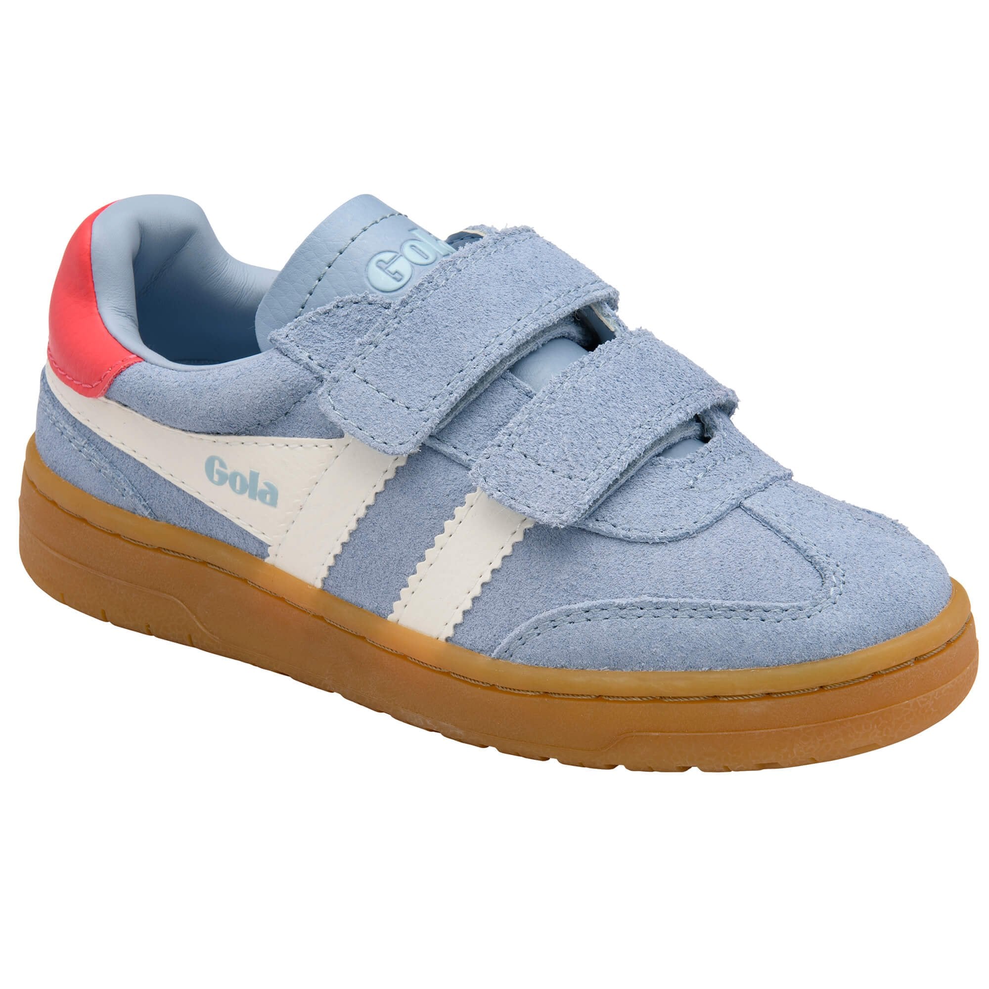 Gola Kids Trainer Viper Strap Air/White/Coral/Gum