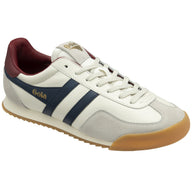 Gola Mens Trainer Europa Leather Off White/Navy/Deep Red