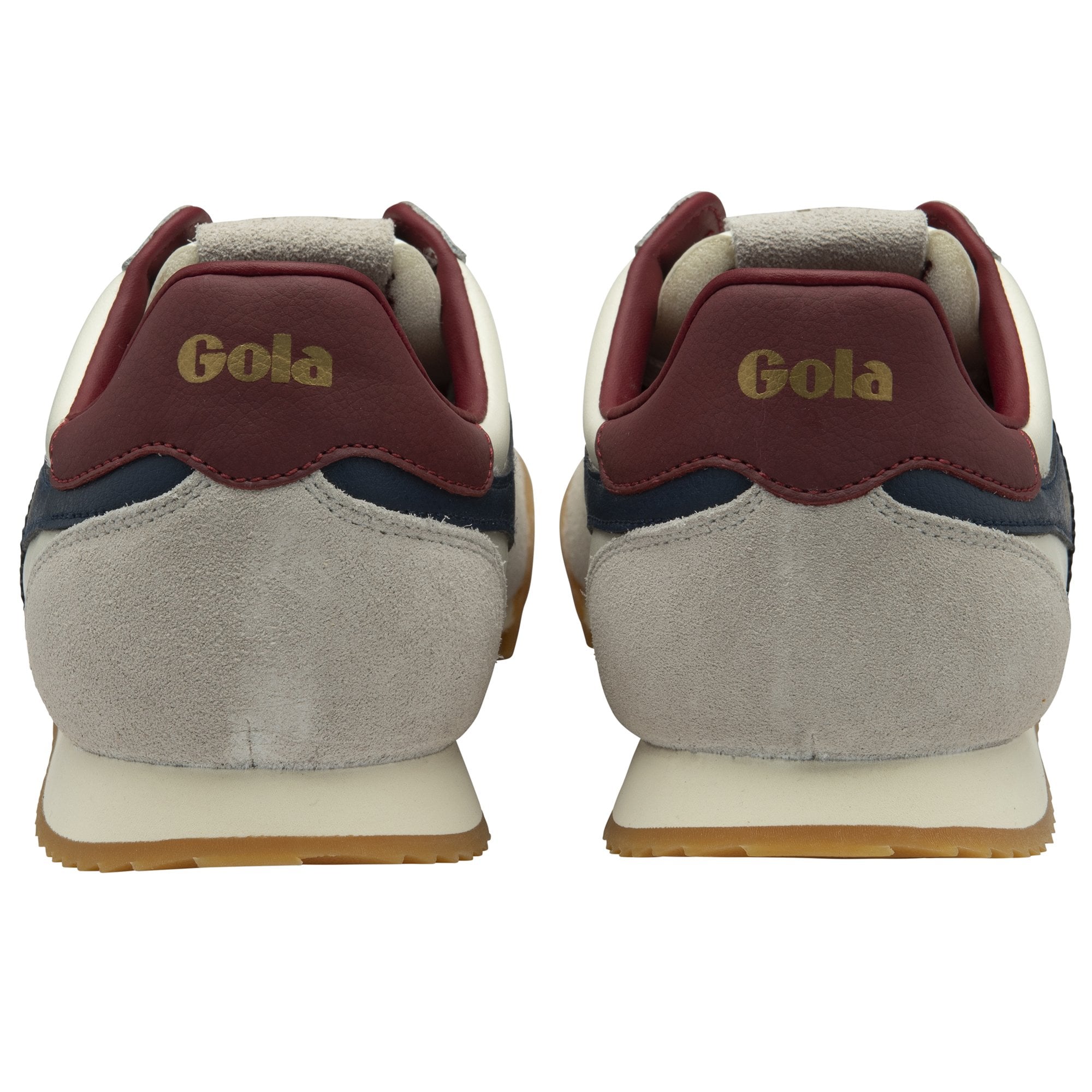 Gola Mens Trainer Europa Leather Off White/Navy/Deep Red