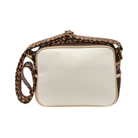 Gola Classics Micro Redford Leopard Messenger Bag Dark Brown/Ecru/Gold
