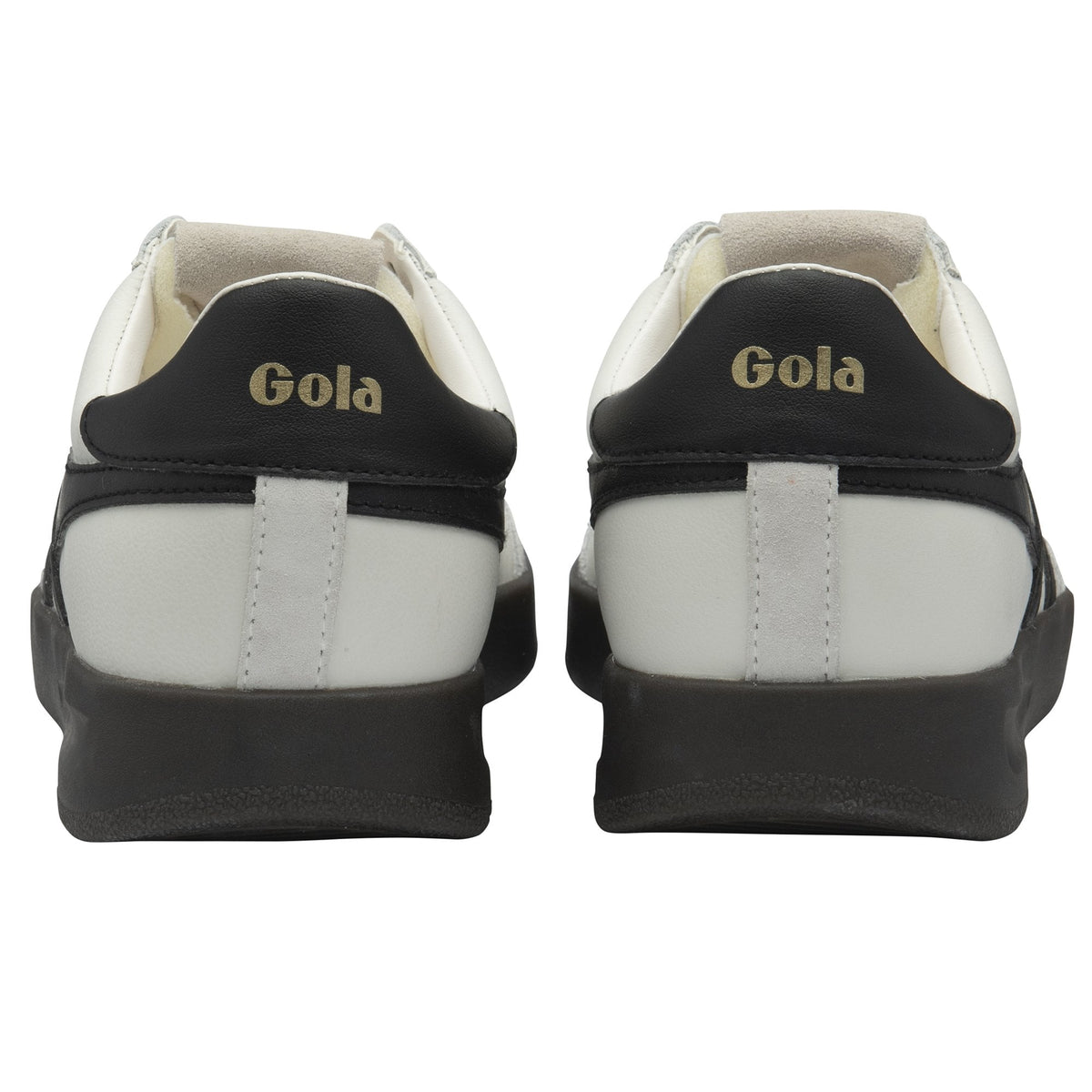 Gola Womens Cyclone Leather Shoe White/Black/Dark Gum
