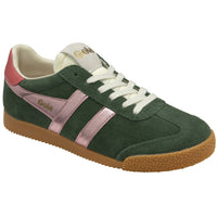 Gola Womens Trainer Elan Glitz Evergreen/Pink/Coral