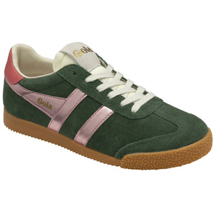 Gola Womens Trainer Elan Glitz Evergreen/Pink/Coral