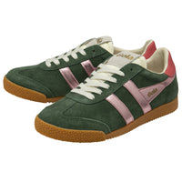 Gola Womens Trainer Elan Glitz Evergreen/Pink/Coral