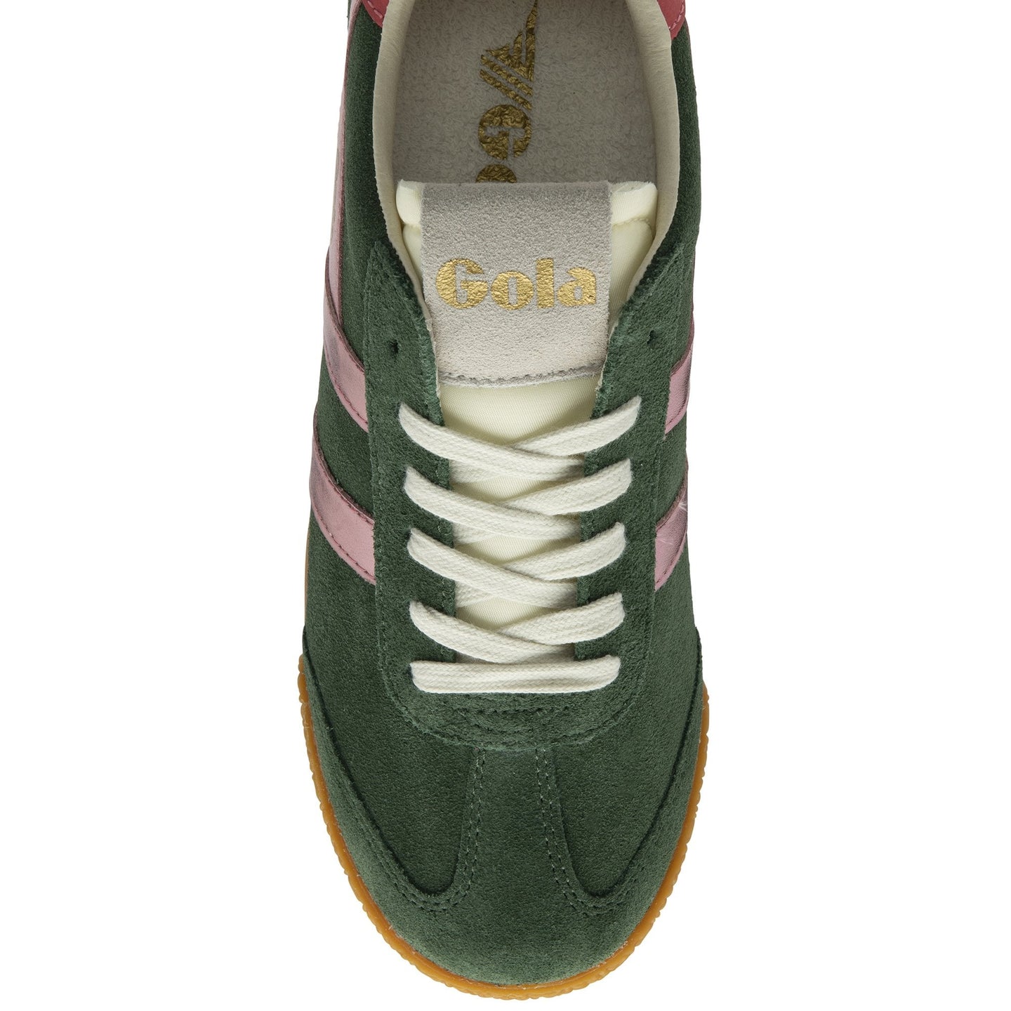 Gola Womens Trainer Elan Glitz Evergreen/Pink/Coral