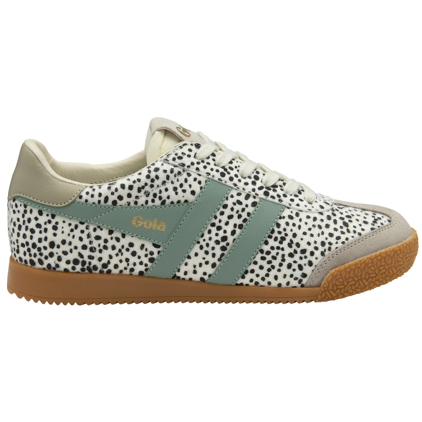 Gola Womens Trainer Elan Savanna Cheetah/Feather Grey/Green Mist
