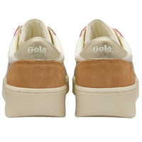 Gola Womens Trainer Grandslam Quadrant Off White/Green Mist/Gold/Salmon