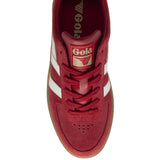 Gola Womens Trainer Grandslam Suede Red/Off White/Gum