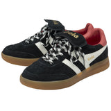Gola Womens Trainer Stadia 86 Black/Off White/Coral/Gum