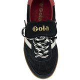 Gola Womens Trainer Stadia 86 Black/Off White/Coral/Gum