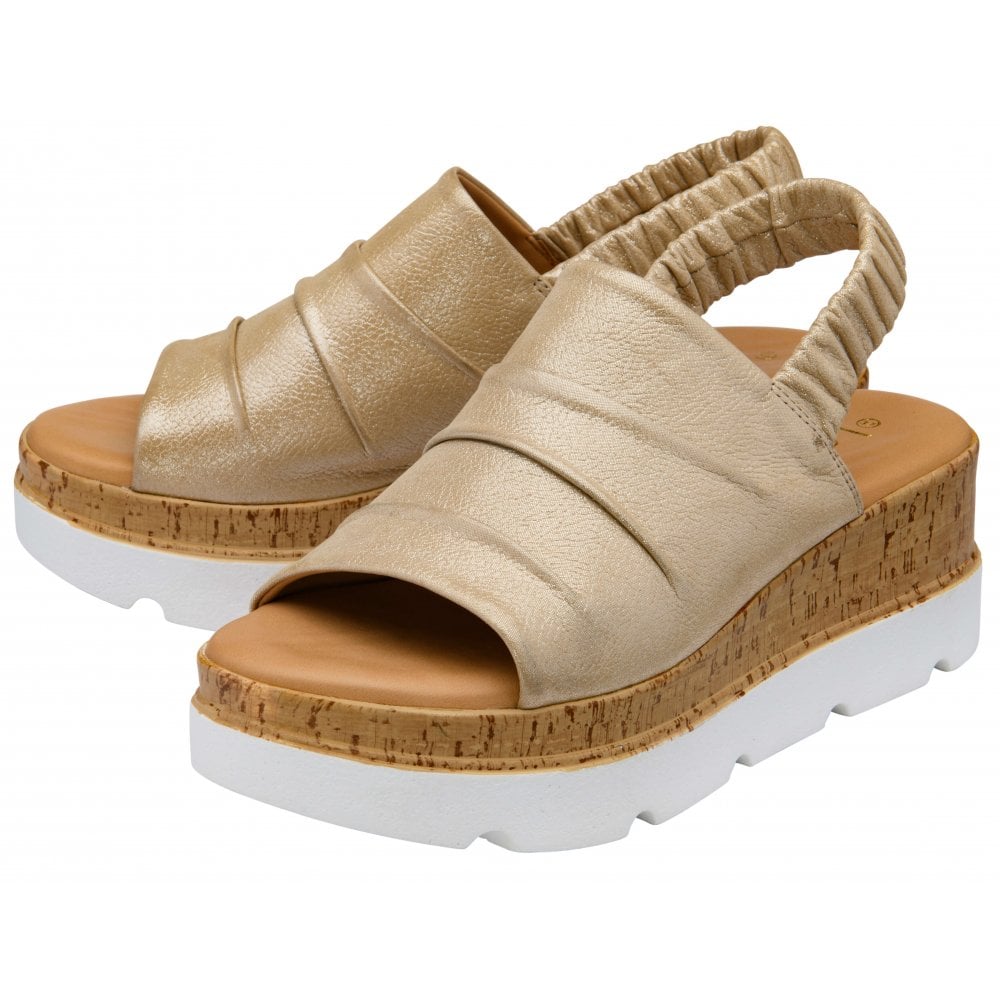 Lotus Womens Sandal Jessie Gold