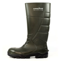 Goodyear Castle Plus men's green safety wellington boot