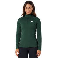 Gym+Coffee Womens Quarter Zip Relentless Amazon Green