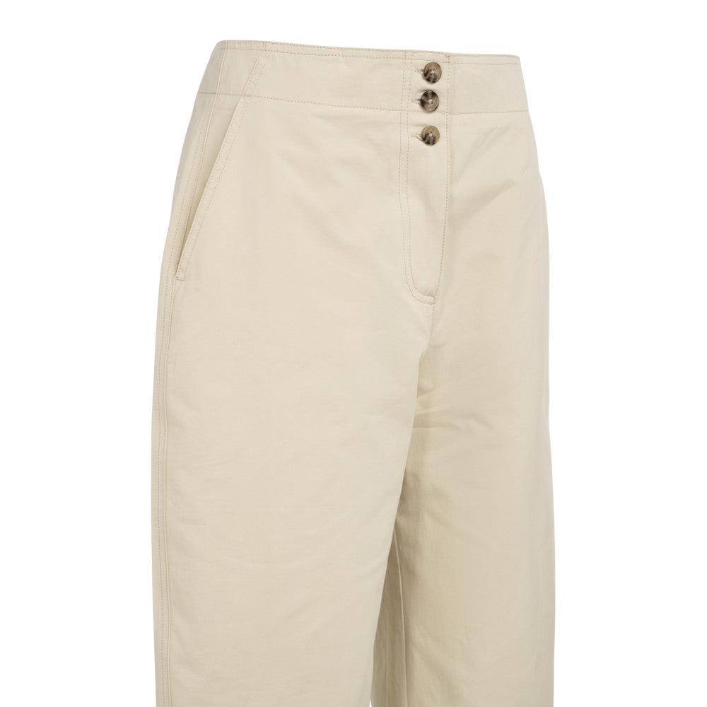 Yaya Womens High waist Barrel Trousers Warm Dust Sand