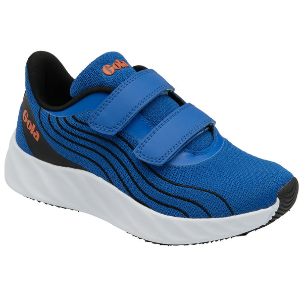 Scarpe Calcio Bambino Gola Super Cobra TX Qf - Pelle Sintetica, Chiusura A Strappo, Suola In Gomma