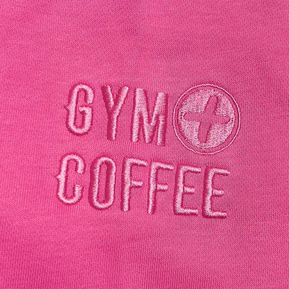 Gym+Coffee Womens 1/4 Zip Clubhouse Sangria Sunset