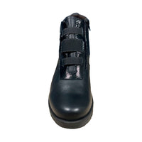 Pepe Saenz women's black leather boot with zip