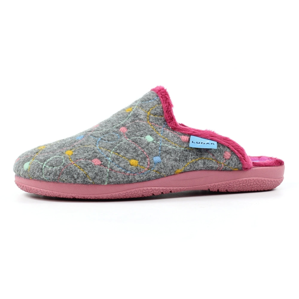 Lunar Womens Slipper KLA251 Grey