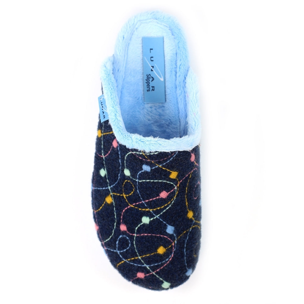Lunar Womens Slipper Impulse Navy