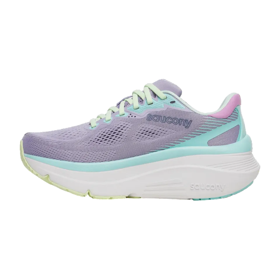 Saucony women's lavender mesh lace-up trainer