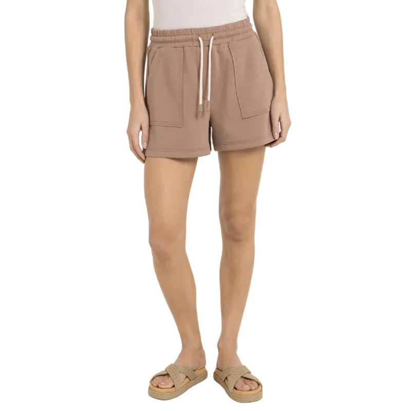 Yaya Womens Jersey Shorts Brownie Brown