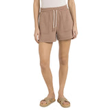 Yaya women's brown shorts with drawstring