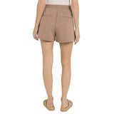Yaya women's brown shorts with drawstring
